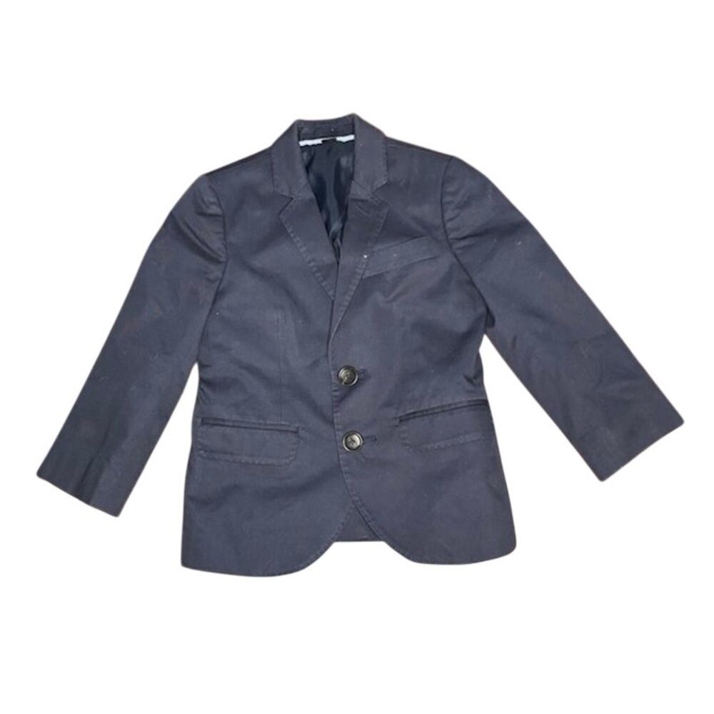 Crewcuts J.Crew Boys Ludlow Blazer & Pants Suit Set Navy Blue Formal Size 3 - Picture 4 of 11